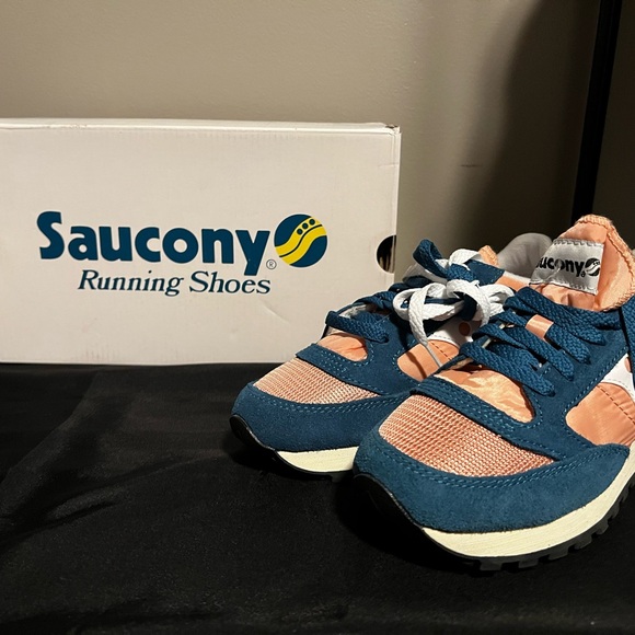 Saucony Women’s Blue and Orange Running Shoes - Picture 1 of 4